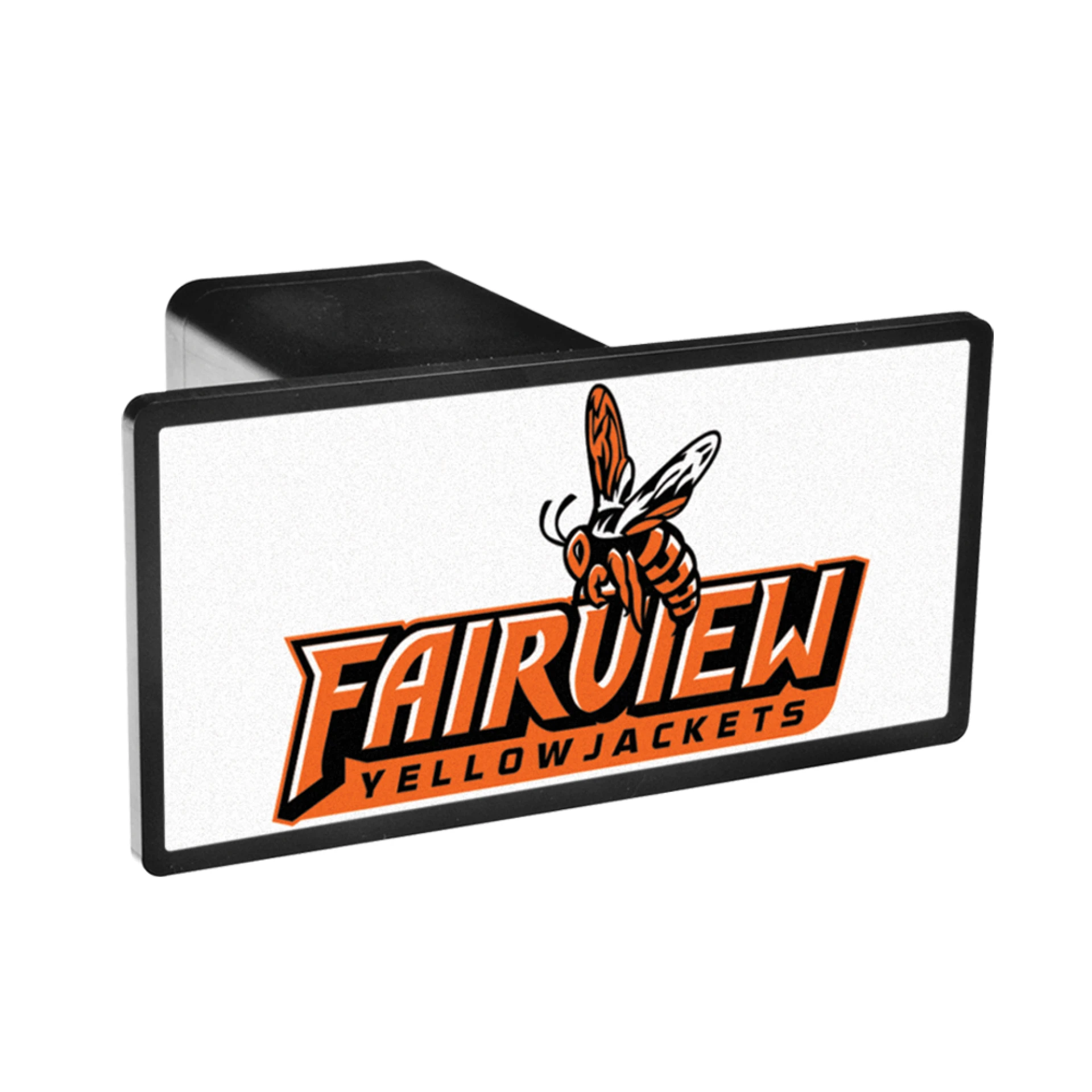 Product: Rectangle ABS Plastic Hitch Cover (5 1/4" x 2 5/8") Digital Imprint
