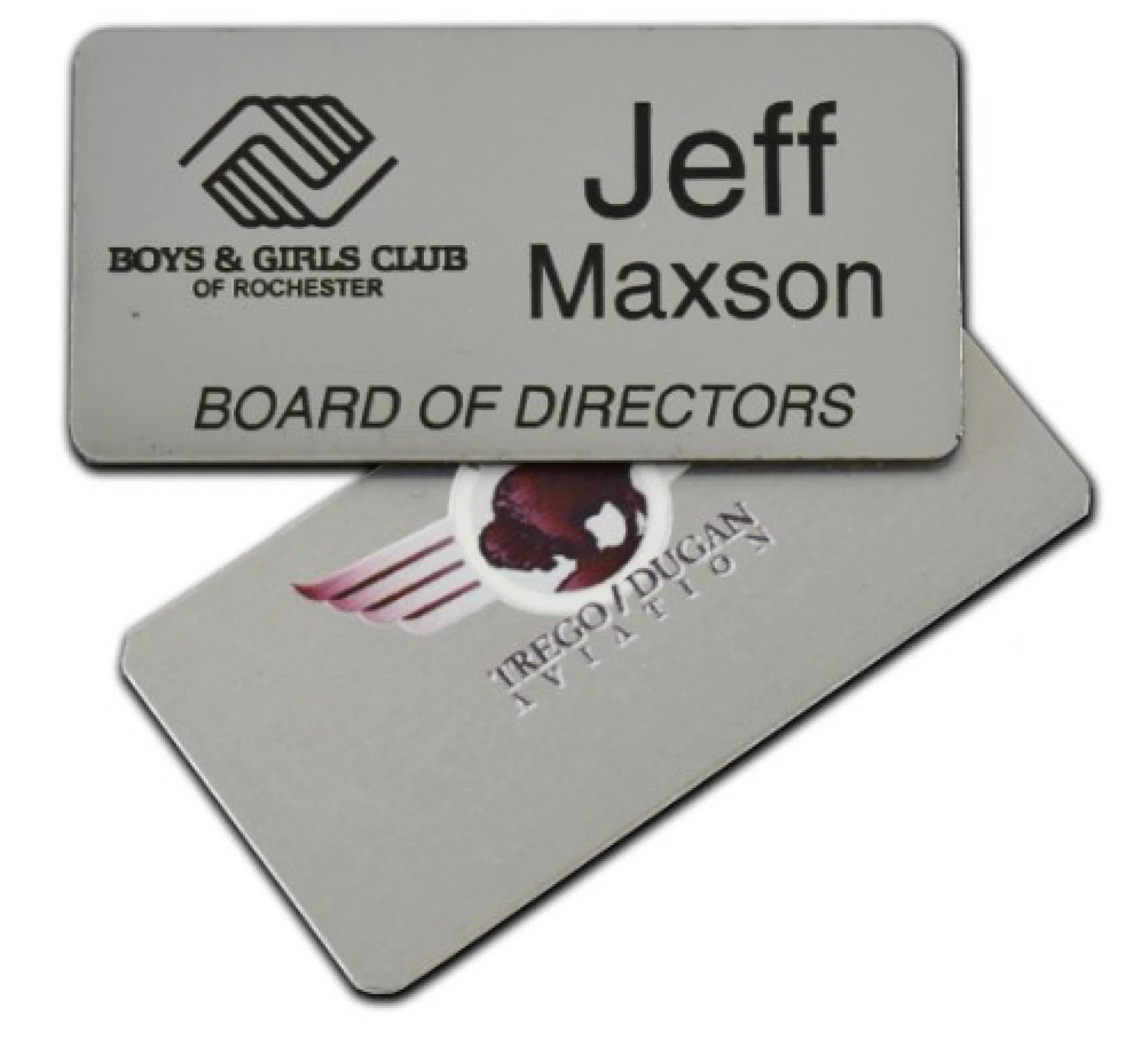 Product: Metal Name Badge Digitally Printed (1.5"x3")