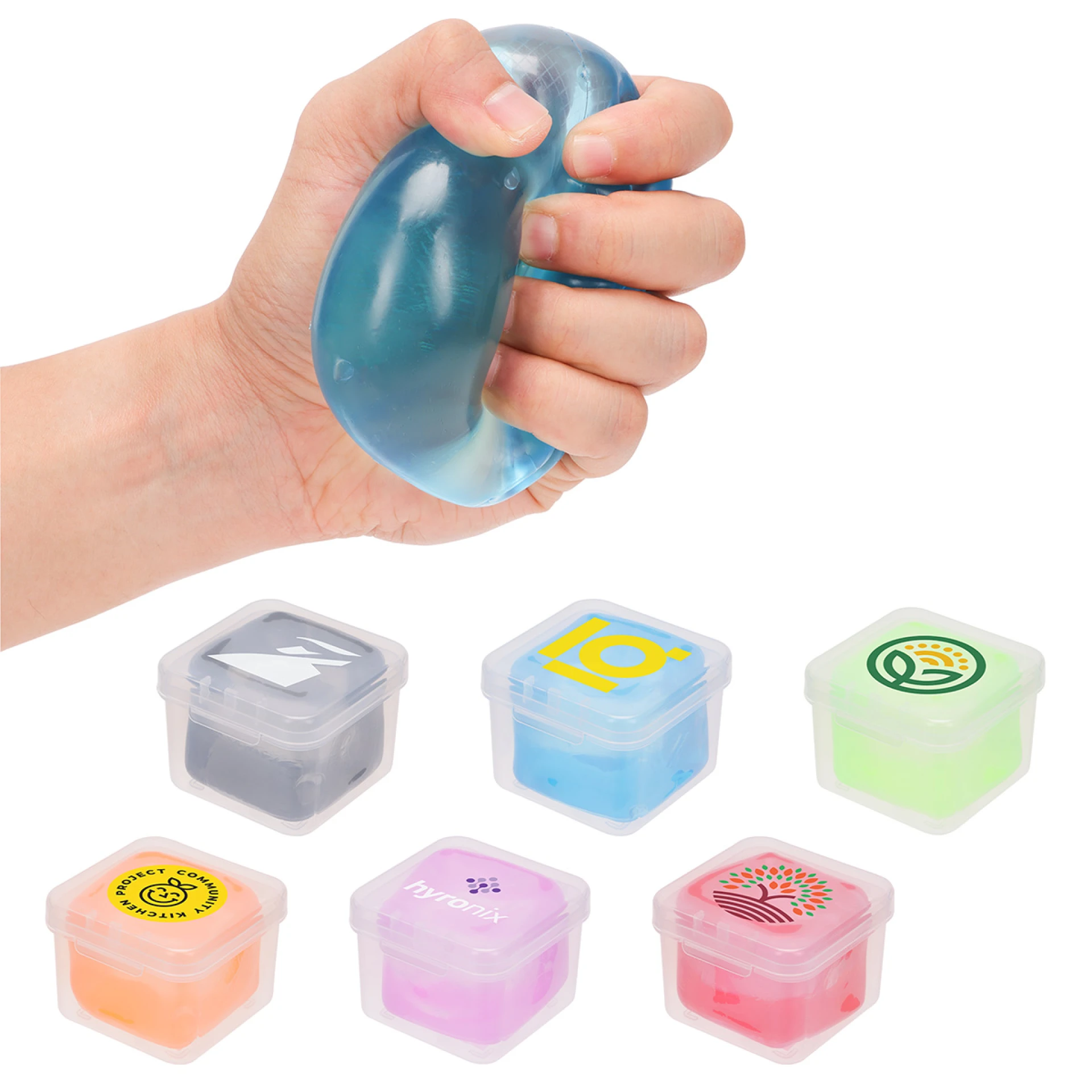 Product: Squishy Cube Stress Reliever in Box