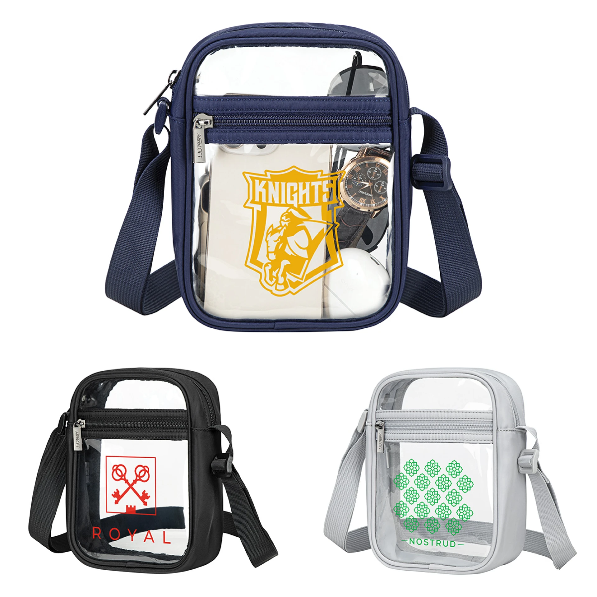 Product: AeroLOFT® Clear View Crossbody Stadium Bag