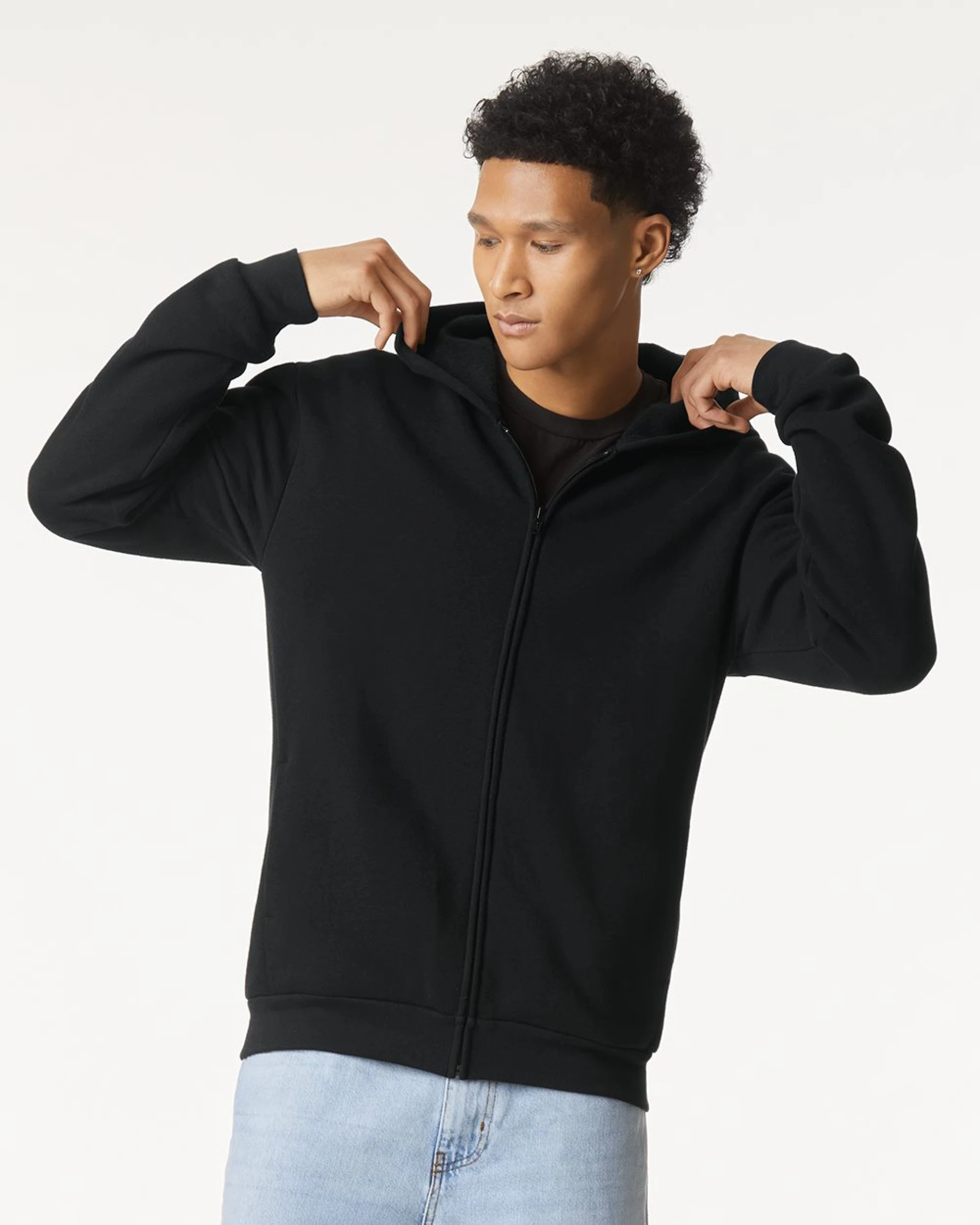 Product: American Appare Unisex ReFlex Fleece Full-Zip Hoodie Sweatshirt