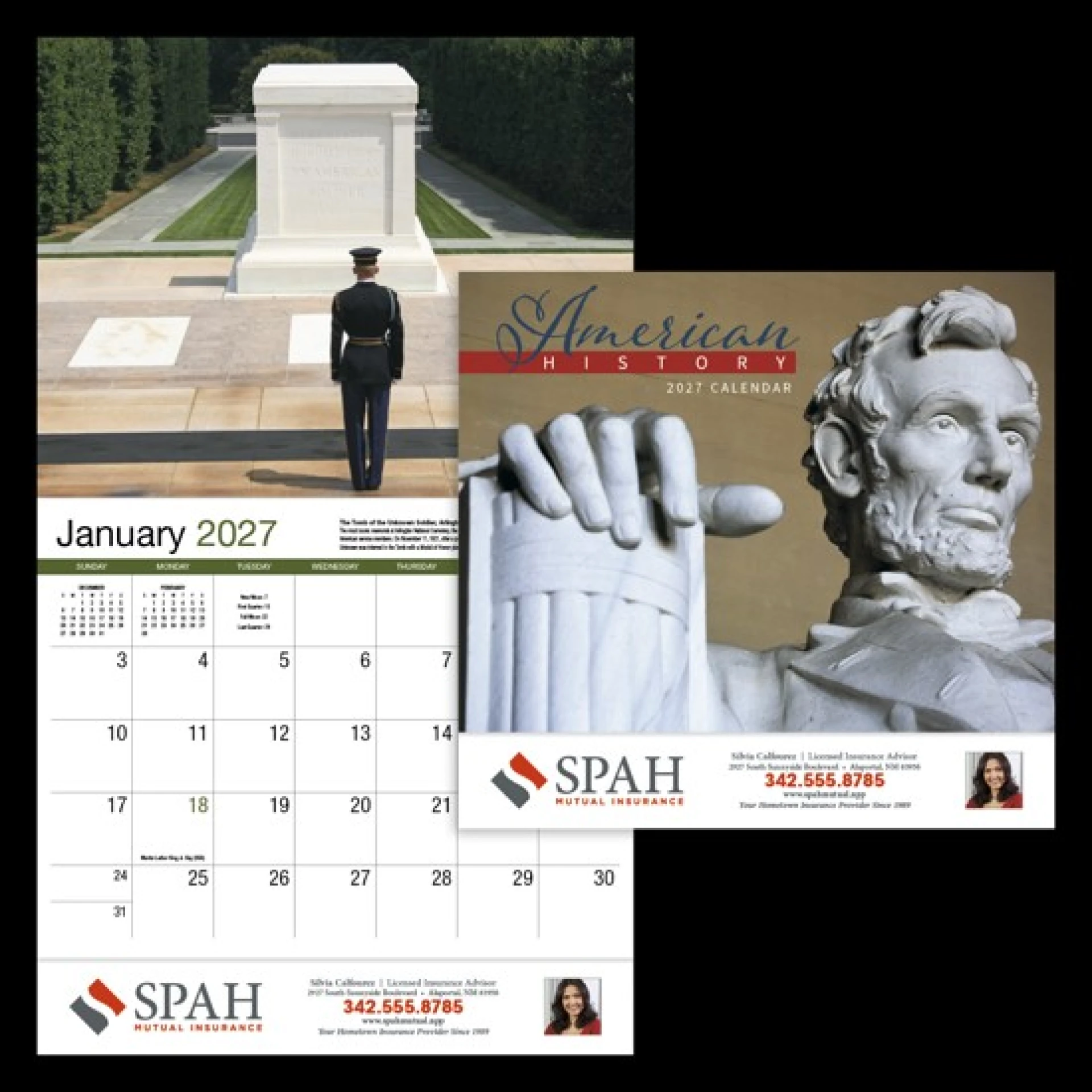 Product: American History Appointment Calendar