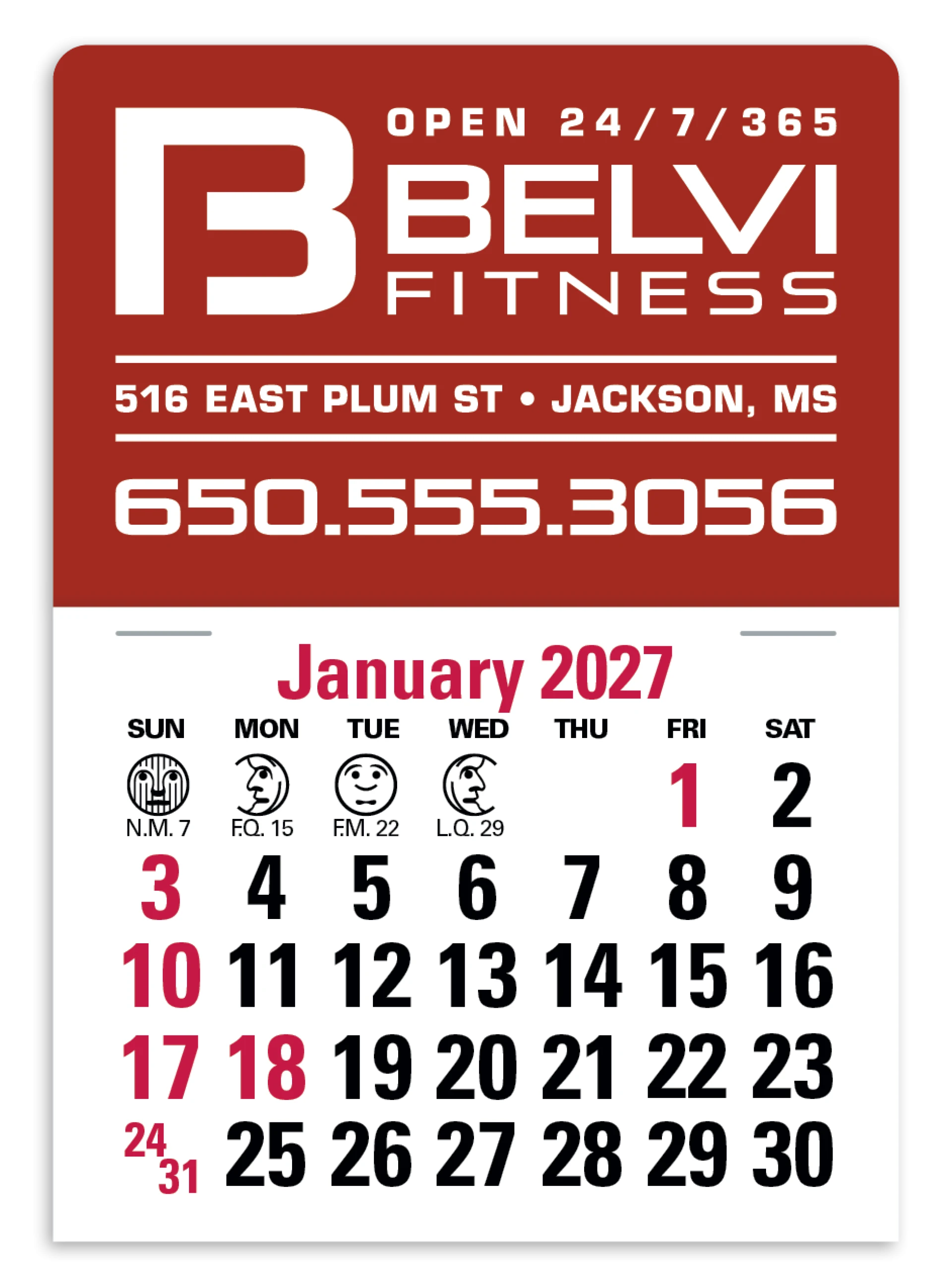 Product: Press-N-Stick Standard Calendar